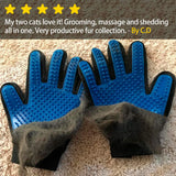 Pet Grooming Gloves - Blue