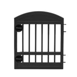 6-Panel Pet Playpen with Door - Black